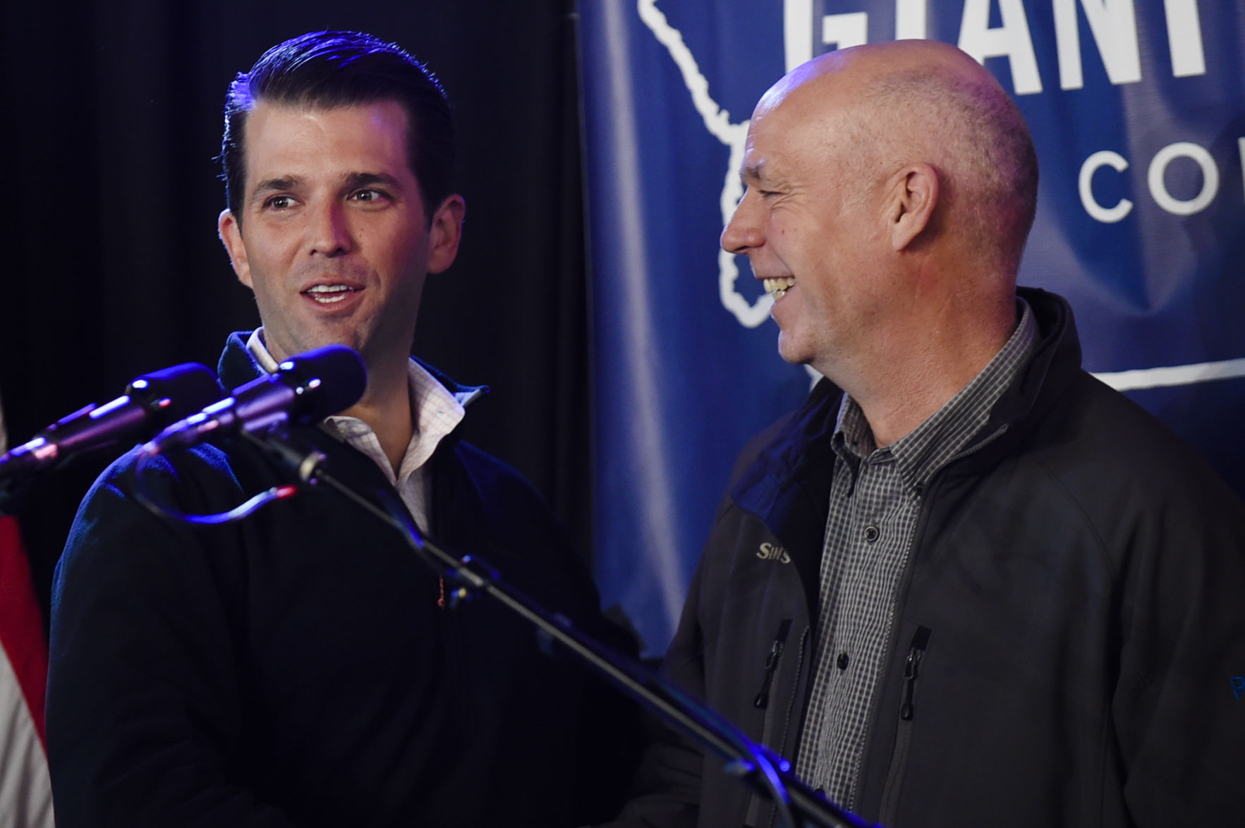 Greg Gianforte rally with Donald Trump Jr.